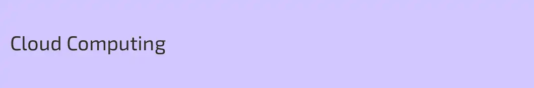 Cloud Computing 
